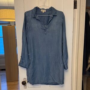 cloth & stone Light Denim Blue Shirt Dtess